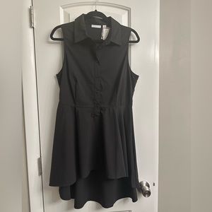 New York and Company Women’s Black Blouse Dress Size M NWT
